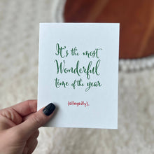 Load image into Gallery viewer, Most Wonderful Time of the Year (Allegedly) Greeting Card