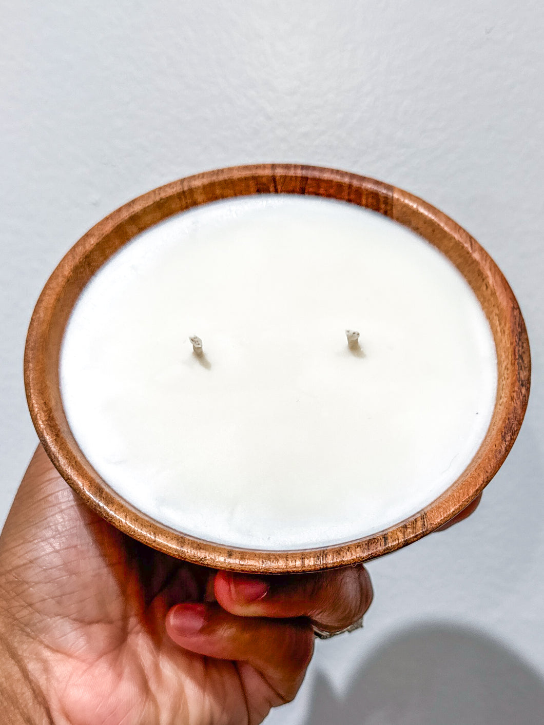 Wooden Bowl Candle