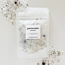 Load image into Gallery viewer, Just Breathe Bath Soak Packet - 2oz or 4oz Bath Salts
