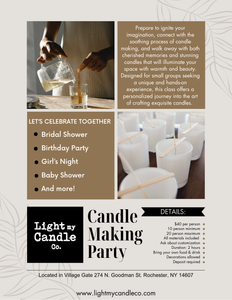PARTY - Candle Making Party - Private Event