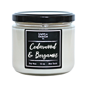 Cedarwood & Bergamot Soy Candle
