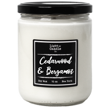 Load image into Gallery viewer, Cedarwood &amp; Bergamot Soy Candle
