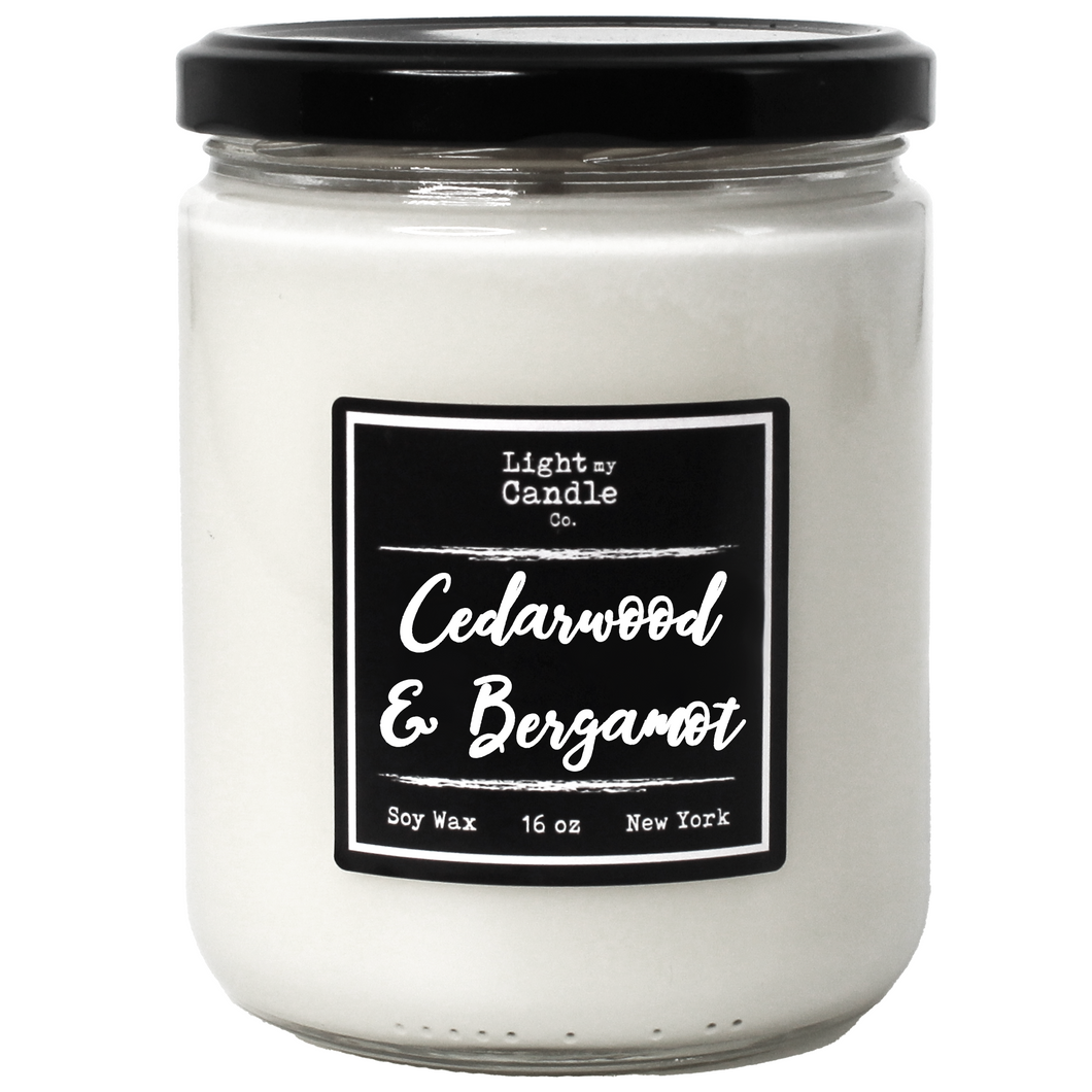 Cedarwood & Bergamot Soy Candle