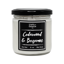 Load image into Gallery viewer, Cedarwood &amp; Bergamot Soy Candle
