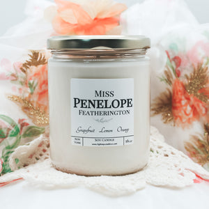 "Miss Penelope Featherington" - Bridgerton Inspired Soy Candle