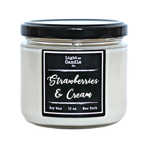 Strawberries & Cream Soy Candle